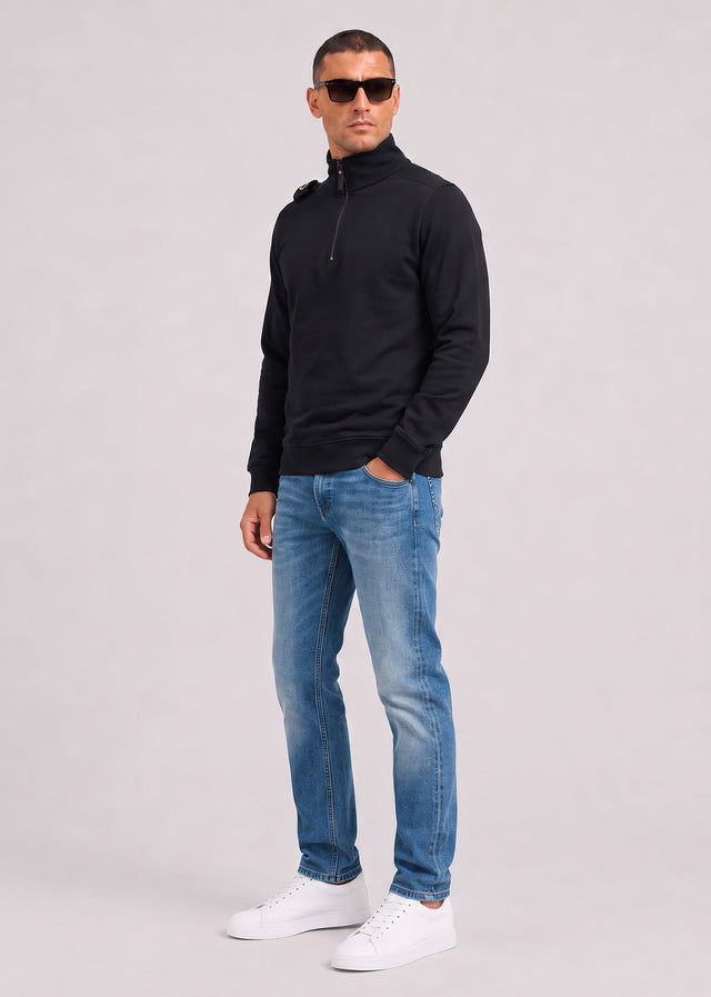 MA.Strum Truien Training quarter zip sweatshirt - black