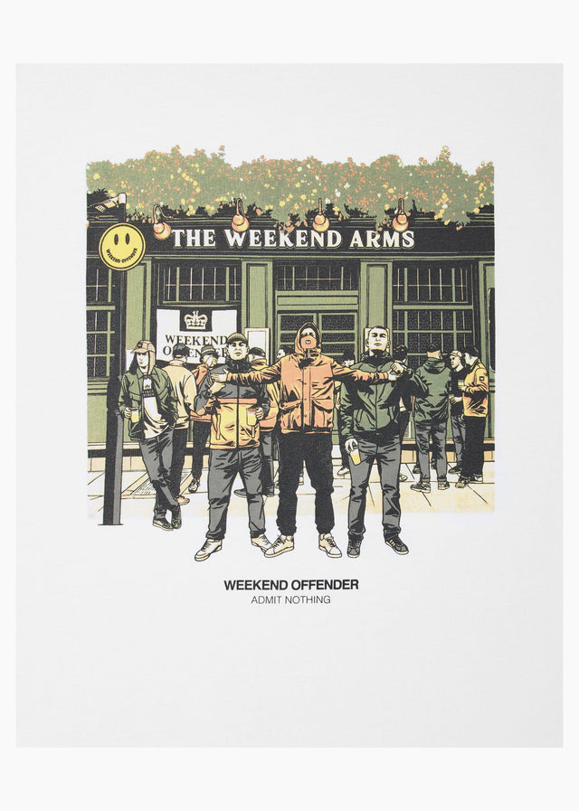 Weekend Offender T-shirts Taberna - white