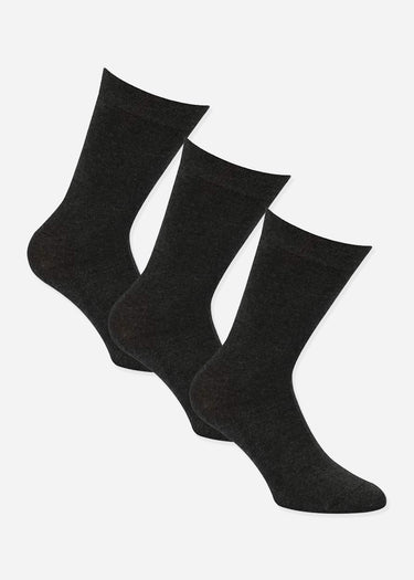 Casual Lads Sokken 3 Pack Premium Bamboo Socks - Mid Grey