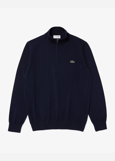 Lacoste Truien A Zip sweater - navy blue