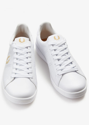 Fred Perry Schoenen B721 leather - white gold