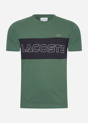 Lacoste T-shirts Colorblock t-shirt - sequoia abysm
