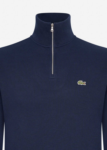 Lacoste Truien Sweater half zip - navy blue