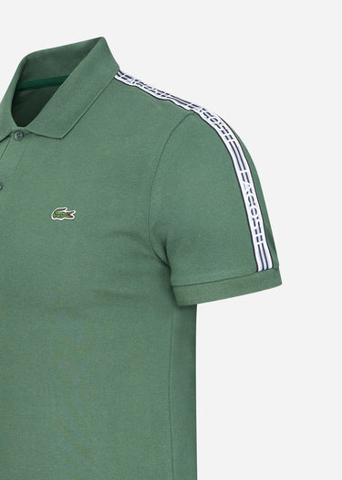 Lacoste Polo's Contrast stripe polo - sequoia