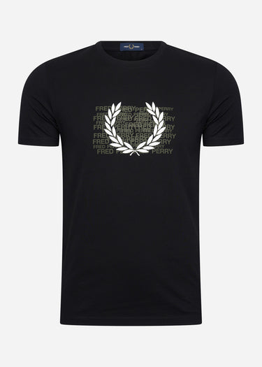 Fred Perry T-shirts Fred perry graphic t-shirt - black