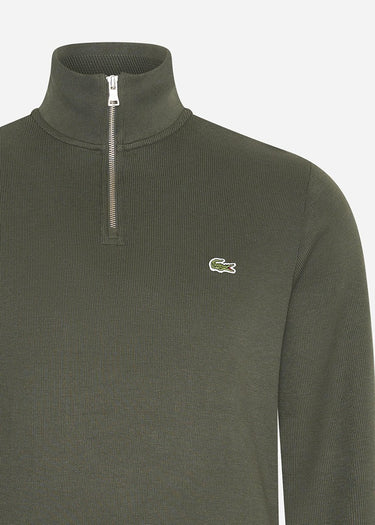 Lacoste Truien Sweater half zip - sapwood