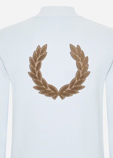 Fred Perry Truien Laurel wreath graphic high nec - light ice