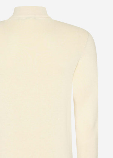 Barbour International Truien Murrey quarter placket knit - dove grey