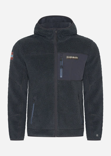 Napapijri Jassen Yupik full zip hoodie - black