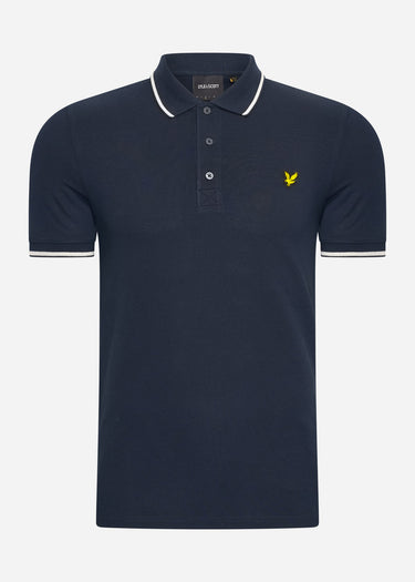 Lyle & Scott Polo's Tipped polo shirt - dark navy chalk