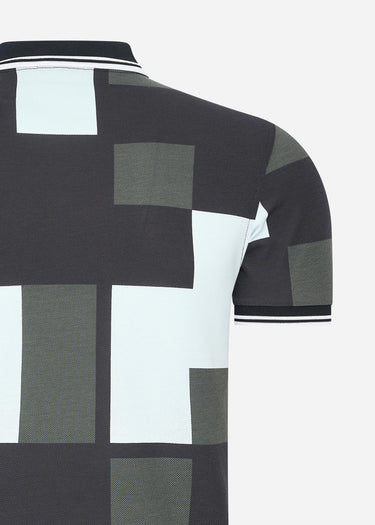 Fred Perry Polo's Pixel print fred perry shirt - light ice