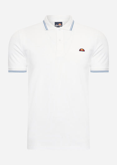 Ellesse Polo's Rooks polo - white light blue dark blue