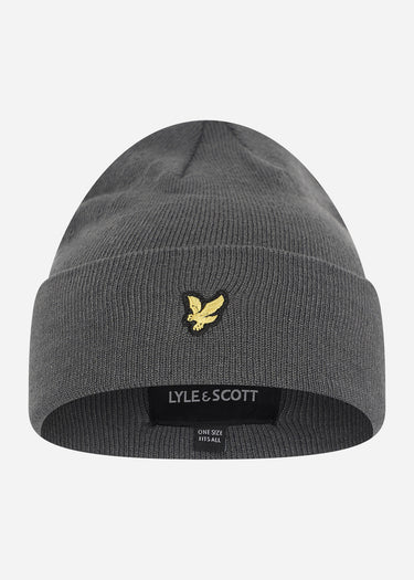 Lyle & Scott Mutsen Beanie - mid grey marl