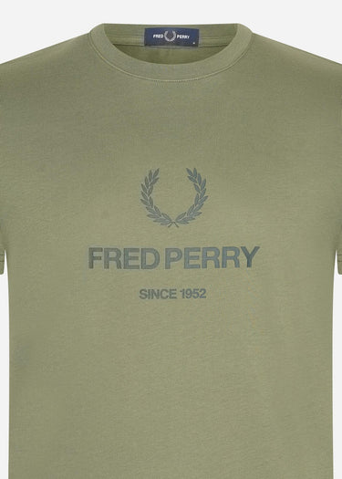 Fred Perry T-shirts Fred perry graphic t-shirt - laurel wreath green