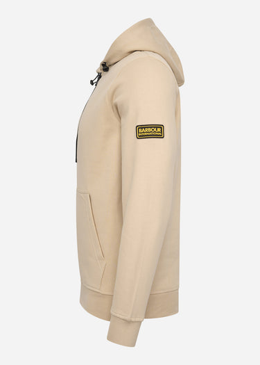 Barbour International Hoodies Badge half zip hoodie - lt stone