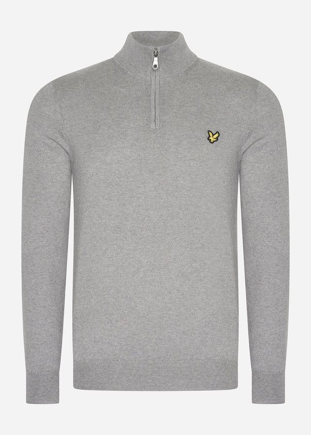 Lyle & Scott Truien Bundle 3 packcotton merino quarter zip jumper - jet black - dark navy - mid grey marl
