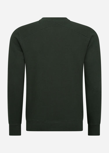 MA.Strum Truien Chest print crew sweat - oil slick