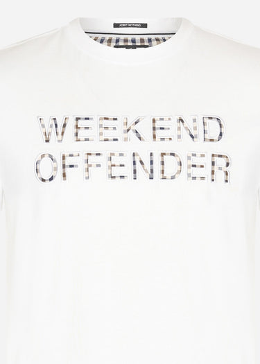 Weekend Offender T-shirts Tornaco - white mid house check