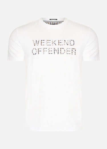Weekend Offender T-shirts Tornaco - white mid house check