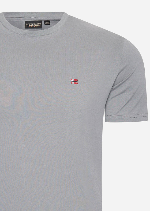 Napapijri T-shirts Salis ss sum t-shirt - grey owl