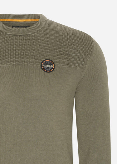 Napapijri Truien Derri crewneck sweater - green urban