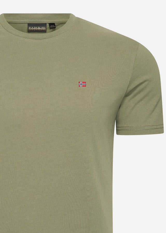 Napapijri T-shirts Salis ss sum t-shirt - green lichen