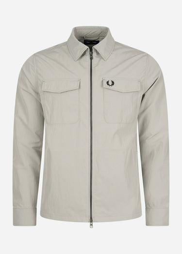 Fred Perry Overshirts Zip overshirt - limestone