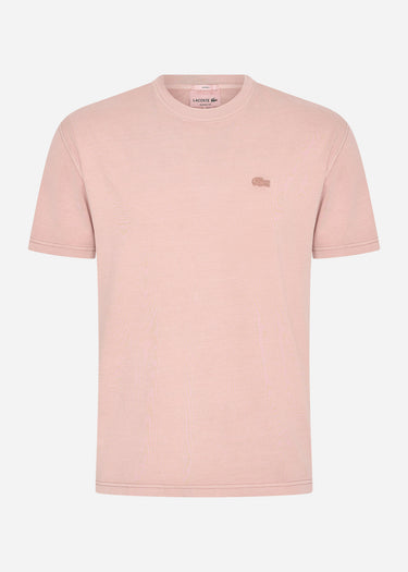 Lacoste T-shirts Tone tee - eco pink