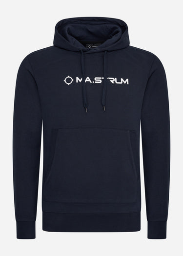 MA.Strum Hoodies Chest print overhead hoody - ink navy