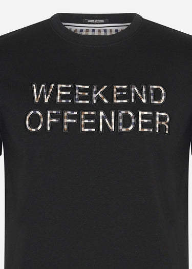Weekend Offender T-shirts Tornaco - black mid house check