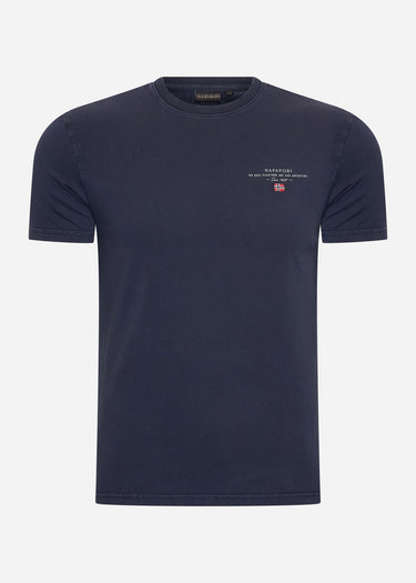 Napapijri T-shirts Ellbas t-shirt - blue marine