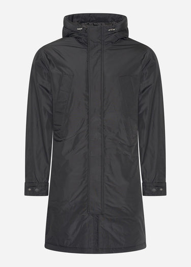 Lyle & Scott Jassen Lyle and Scott Longline parka - jet black
