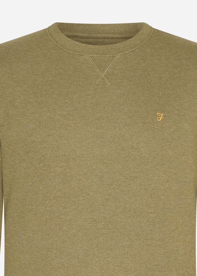 Farah Truien Sweatshirt tim new crew - farah khaki marl