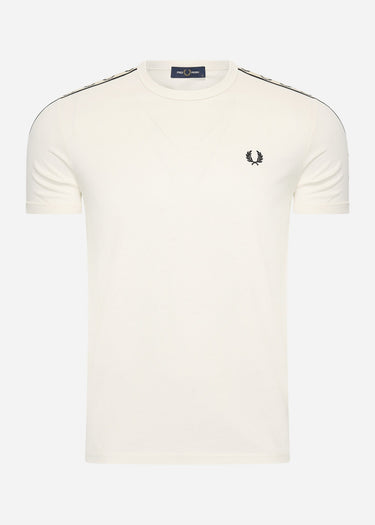 Fred Perry T-shirts Contrast tape ringer t-shirt - ecru black