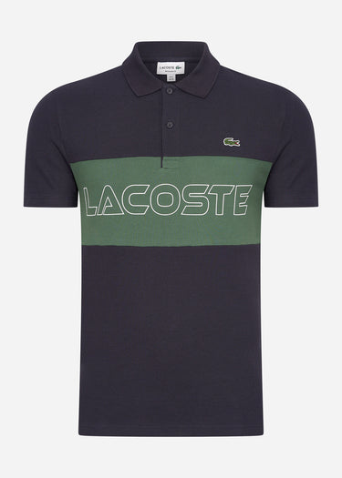 Lacoste Polo's Colorblock polo - abysm sequoia
