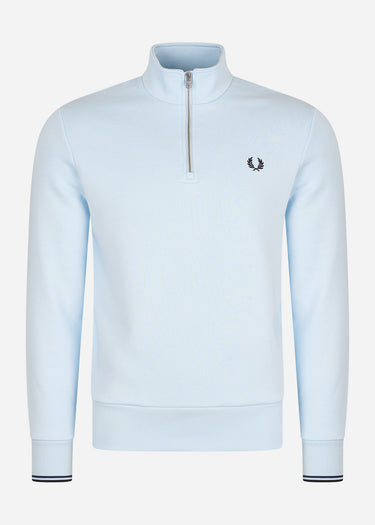 Fred Perry Truien Half zip sweatshirt - light ice