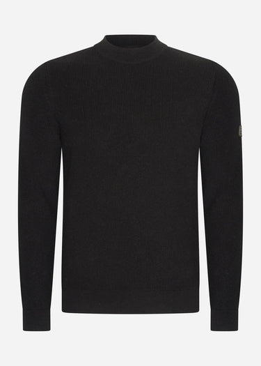 Barbour International Truien Crawley crew neck jumper - black
