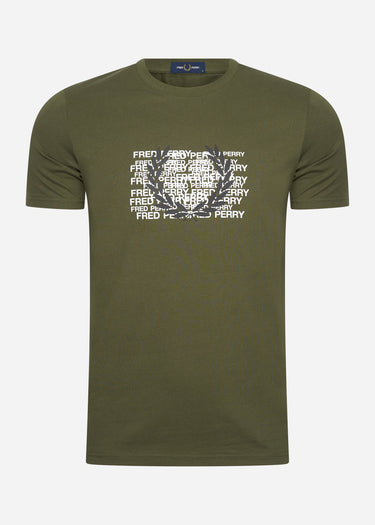 Fred Perry T-shirts Fred perry graphic t-shirt - uniform green
