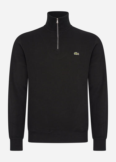 Lacoste Truien Sweater half zip - black