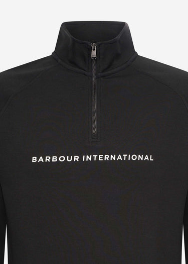 Barbour International Truien Motored funnel sweat - black