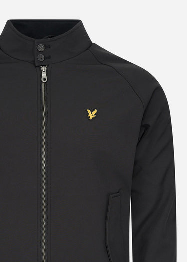 Lyle & Scott Jassen Softshell harrington jacket - jet black
