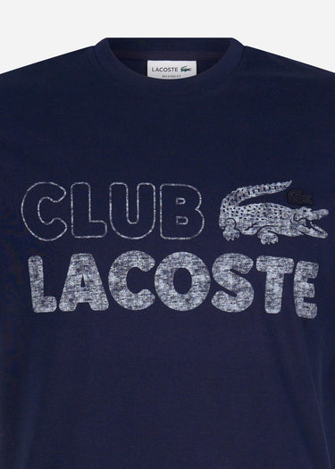Lacoste T-shirts Club lacoste t-shirt - navy blue