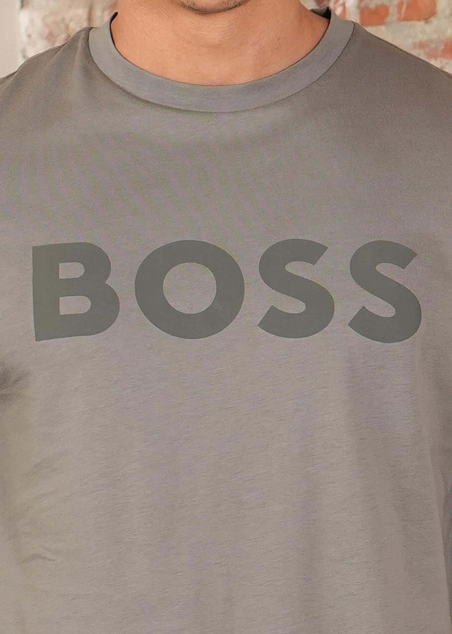 Hugo Boss T-shirts Thinking 1 - open grey