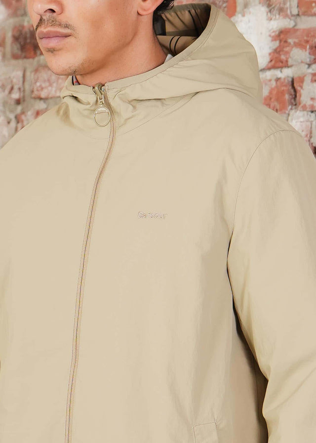 Barbour Jassen Barbour reversible kemble showerproof jacket - washed stone