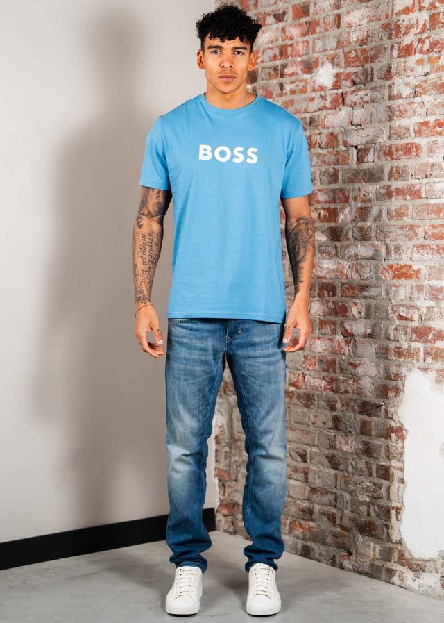 Hugo Boss T-shirts T-shirts rn - turquoise aqua