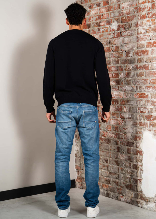 Lacoste Truien Regular fit crew neck sweater - black