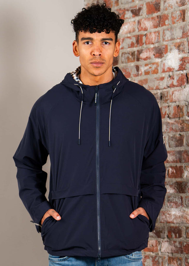 Aquascutum Jassen Shell sp hooded jacket - navy