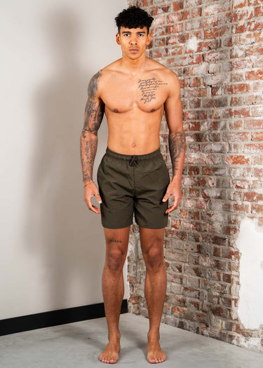 Lyle & Scott Zwembroeken Plain swim short - olive