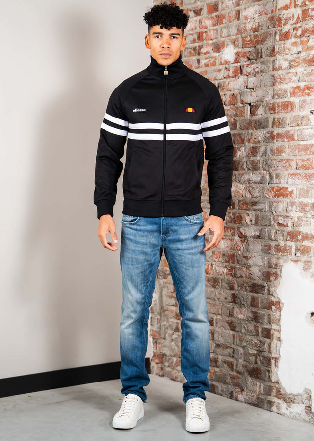 Ellesse Vesten Rimini track jacket - black white