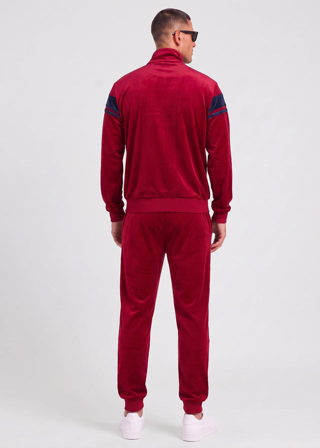 Sergio Tacchini Vesten Damarindo velour tracktop - tibetan red